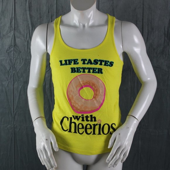 Cherrios Promo Shirt - Women's Tank Top -Size Small-Life is Better with Cheerios - Picture 3 of 8